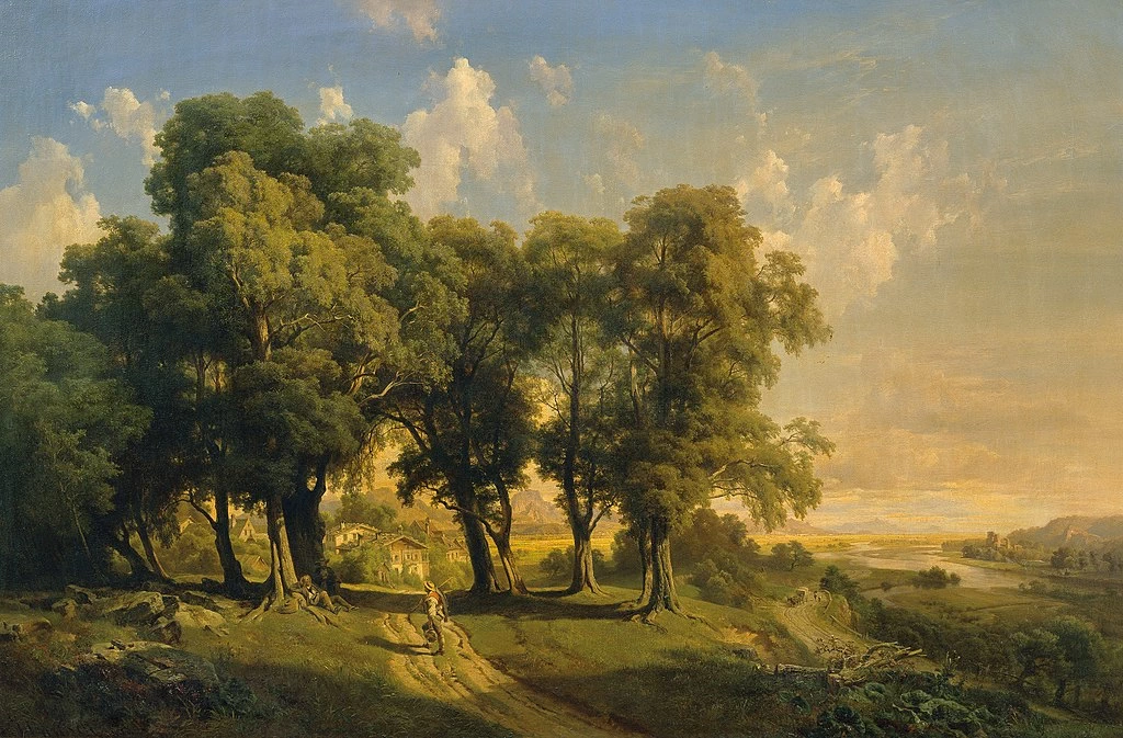 Sotto il tiglio. Paesaggio serale - Österreichische Galerie Belvedere, Vienna